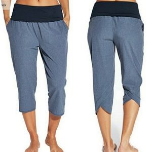 Calia Anywhere Foldover Waist Capri Crop Pants XL